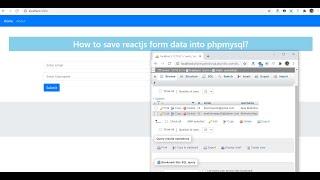 Reactjs save form data in PHP MySQL