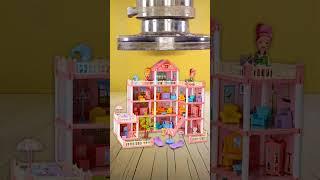 Doll House Crushing #dollhouse #princess #toys #girls #pink #princesshouse #crushingstuff