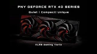 PNY GeForce RTX 40 XLR8 Gaming Graphics Card | Quiet, Compact, Unique