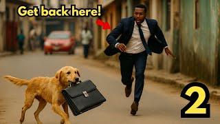 PT. 2 MYSTERIOUS DOG SNATCHES BILLIONAIRE'S BAG ON THE STREET... WHEN HE FOLLOWED IT HOME WHAT HE...