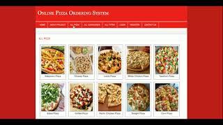 Online Pizza Ordering System | PHP and MySQL Project Source Code | PHP MySQL CRUD Project