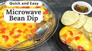 QUICK AND EASY MICROWAVE BEAN DIP | Easy Game Day Dip