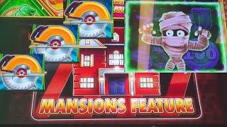 Good day for CASH COLLECT and MANSIONS!!! Huff n' even more Puff and Mo Mummy slot machines