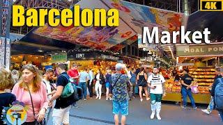 Barcelona - La Boqueria Market, The Most Popular Market In Barcelona, 4k