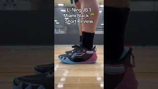 Li-Ning JB 1 “Miami Black” On Feet & In Hand Looks - Short Review Part 1/3 #shorts #jimmybutler #jb1
