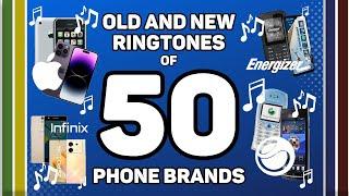 OLD AND NEW RINGTONES OF 50 PHONE BRANDS #nostagia