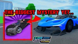 THE BIGGEST MYSTERY THAT NO ONE KNOWS ABOUT IN Car dealership tycoon.. | Mird CDT