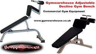 Adjustable Gym Decline Bench for Dumbbells and Abdominals / Hip Flexor