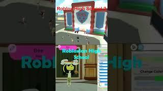 Roblox High School 2 vs Robloxian High School  #shorts