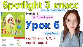 Английский для школьников || Spotlight 3 класс || Module [1] - 1a School again стр.10,11 упр.1,2,3,4