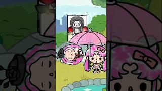 When a poor girl is adopted by two different families. #tocaboca #tocalifeworld #fyp #shorts