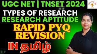 TYPES OF RESEARCH - RESEARCH APTITUDE UGC NET 2024 PAPER 1 | TNSET 2024