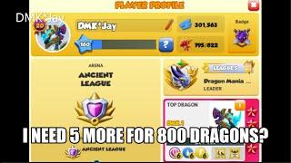 I need 5 more for 800 DRAGONS? - Dragon Mania Legends - (DMK*Jay) 드래곤 매니아 레전드