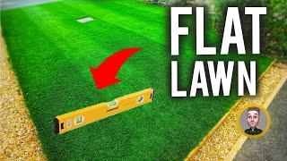 How to LEVEL Flat a Bumpy Lawn