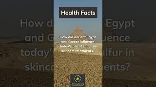 Archaic Living Health Facts: Sulfur to treat skin conditions #archaicliving #healthfacts