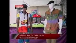 GANADORES DEL CONCURSO "GAMARRA PRODUCE" EN ENLACE CON TV PERÚ