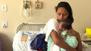 Desperate Venezuelan mothers give birth in Brazil border city