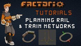 Factorio Train Tutorial - Planning A Rail Network : Junction Spacing, Train Size & Mainline