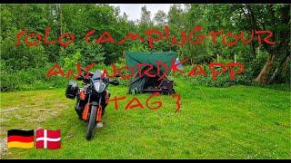 Ziel Nordkapp - Tag 3 - das erste Mal in Dänemark - Solo Motorradcampingtrip