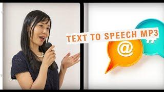 Text to Speech MP3 - make TTSMP3 files easily online