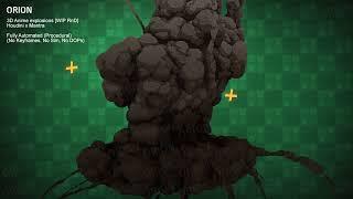 3D Procedural Anime/Stylized Smoke and Dust Explosions RnD (Houdini)