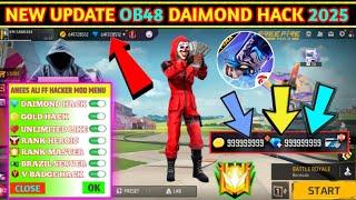 FREE FIRE DIAMOND HACK 2025 || FREE FIRE DIAMOND  HACK OB48 || NEW UNLIMITED DIAMOND HACK MOD MENU