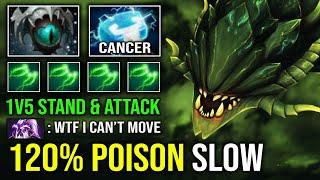 WTF 120% SLOW POISON DPS 1v5 Corrosive Skin Skadi Universal Solo Carry Mid Viper Dota 2