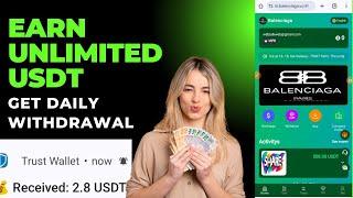 Balenciaga Platform | Shopping Mall | Live Withdraw Money Proof | Instant Withdraw | Usdt Project |