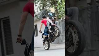 No STAND , No PROBLEM #farazstuntrider #automobile #bikers #hayabusa