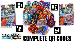 ALL BEYBLADE BURST RISE COMPLETE RISE QR CODES COMMAND DRAGON MASTER DEVOLOS ECLIPSE GENESIS CYPRUS