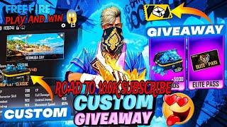 FREE FIRE LIVE GIVEAWAY CUSTOM ROOM | FF LIVE DIAMOND GIVEAWAY |#lokeshgamer #gyangaming