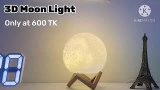 3D Moon Light Price In Bangladesh 2024 | Only At 600 TK | zymak.com.bd