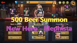 Zombie Strike - SRPG | 500 Beer Summon | New Hero - Mephista