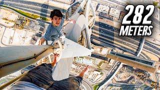 Dangerous 282 Meter Skyscraper Climb in Dubai 