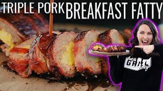 MONSTER Triple Pork Breakfast Fatty!! | How To