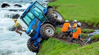 Jaw-Dropping Tractor Fail Compilation 2025 | Extreme Heavy Equipment Driving #Part 10