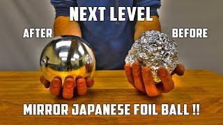 Casting Mirror Polished Japanese Foil Ball from Molten Aluminium