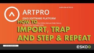 HOW TO IMPORT, TRAP and MAKE STEP & REPEAT IN ARTPRO 18.1