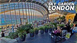 LONDON SKY GARDEN - London's Highest Public Garden with stunning sunset and skyline views 