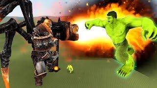 Hulk VS Ares [Good of War] in Garry's Mod [GMod Battle]