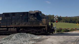 NS mixed freight northbound @ Sale Creek, Tennessee 10/29/24 1349 hours