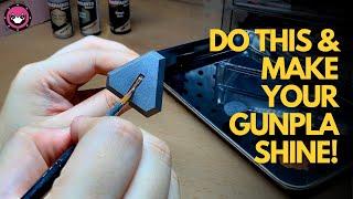 How to HANDPAINT Gunpla! | Handpainting Metallic Paint on Gunpla