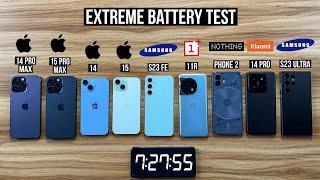 Xiaomi 14 Pro vs iPhone 15 Pro Max vs Samsung S23 Ultra vs S23 FE vs iPhone 15 vs 14 Battery Test 