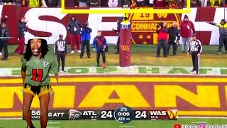 Falcons Fan BREAKS MONITOR After OT THRILLER vs Commanders In MUST WIN GAME