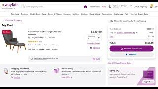 Checkout with Wayfair using Katapult