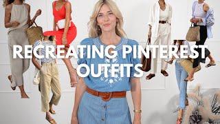 8 EFFORTLESS YET EVERYDAY SUMMER OUTFIT IDEAS | RECREATING PINTEREST OUTFITS