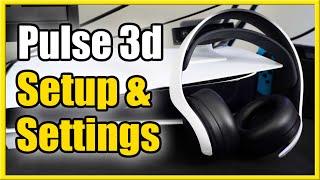 How to SETUP Pulse 3d Headset on PS5 (Adjust Mic, Settings, Charge, Mute)