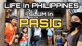 YOU'VE NEVER SEEN BEFORE | WALK at SLUM NARROW ALLEY in Brgy Malinao Pasig City Philippines [4K] 