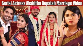 Serial Actress Akshitha Bopaiah Marriage Video | Stunning Dance Performance at Her Marriage!