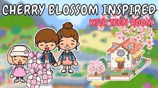  Cherry Blossom Inspired  Fluffy Friends Makeover 🫶 Toca Boca House Ideas  TOCA GIRLZ